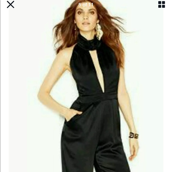 GUESS Jeans Sleeveless Halter Ultra Sexy Jumpsuit - Picture 1 of 7